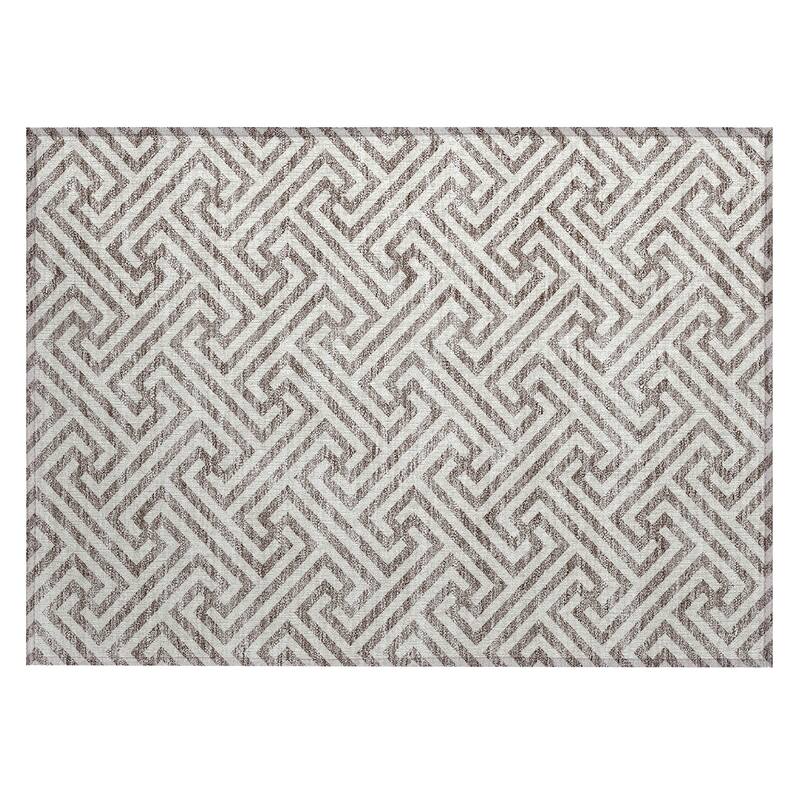 Machine Washable Indoor/ Outdoor Chantille Geo Modern Rug