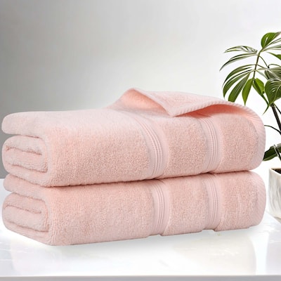Superior Smart Dry Zero Twist Cotton Bath Sheets, Set of 2