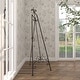 preview thumbnail 11 of 17, Black Metal Tall Adjustable Floor Scroll Display Easel with Gold Accents