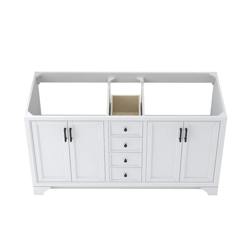 CRAFT + MAIN LCVT6122D-QSW Lanagan 61" Free Standing Double Basin