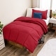 preview thumbnail 63 of 138, Bare Home Hypoallergenic Down Alternative Comforter Set Twin - Twin XL - Red