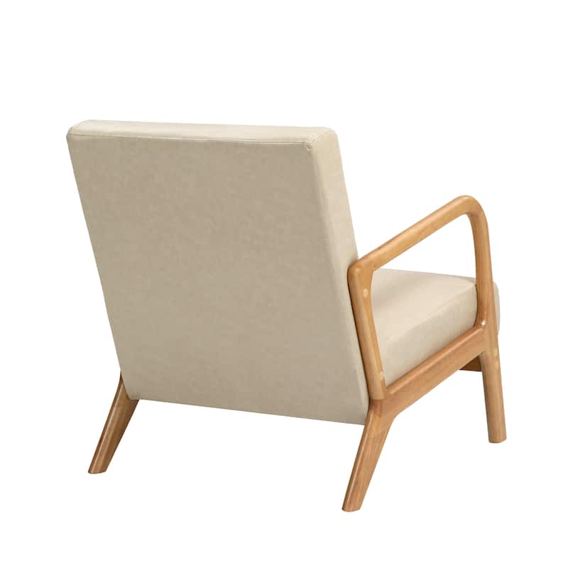2 Set Mid Century ModernUpholstered Accent Chairs Armchair with Pillow