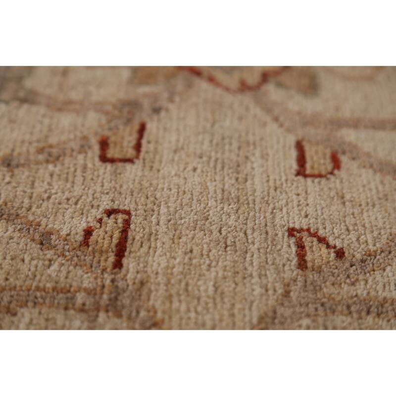 All-Over Floral Chobi Peshawar Rug Hand-Knotted Wool Carpet - 9'0"x 11'9"