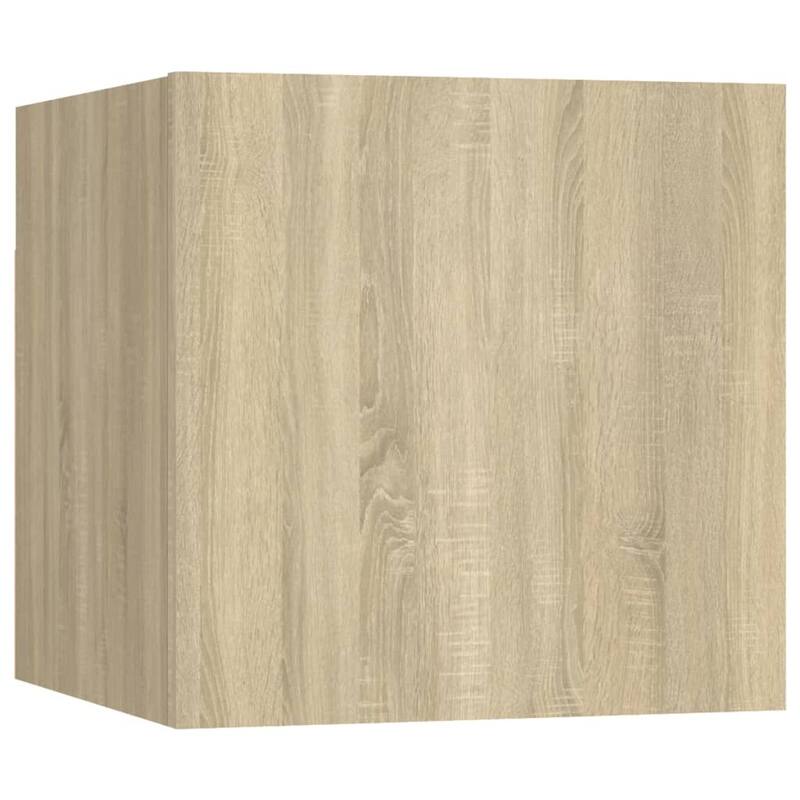 vidaXL Wall-mounted TV Cabinet Sonoma Oak Engineered wood Various Sizes - 11.8 x 39.4 x 11.8 in