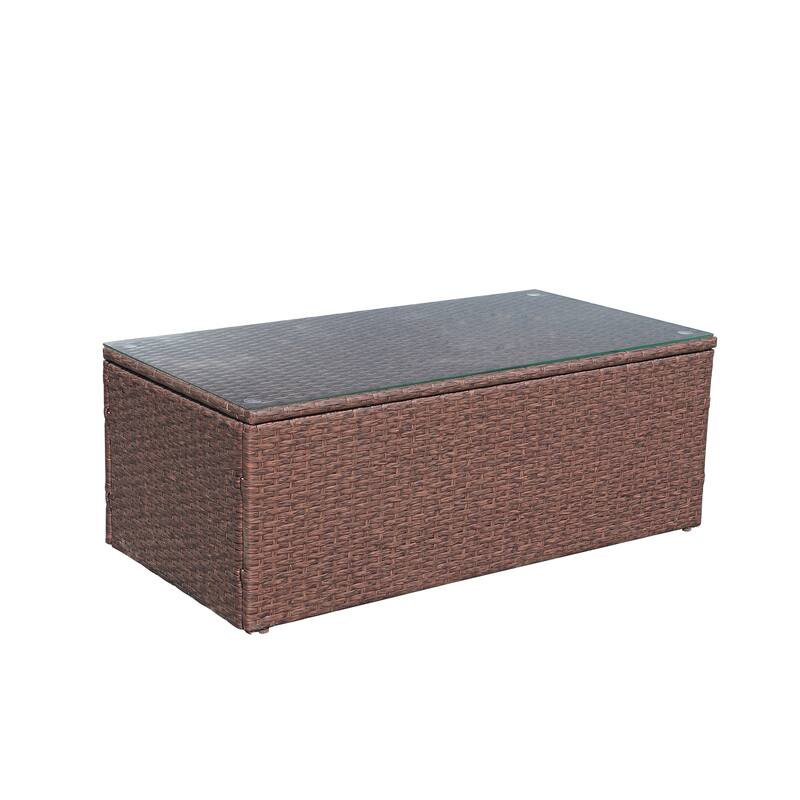 Outdoor 7-Piece Wicker Sectional Sofa Set