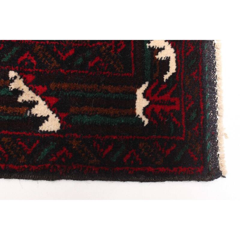 ECARPETGALLERY Hand-knotted Teimani Dark Navy Wool Rug - 3'7 x 6'7