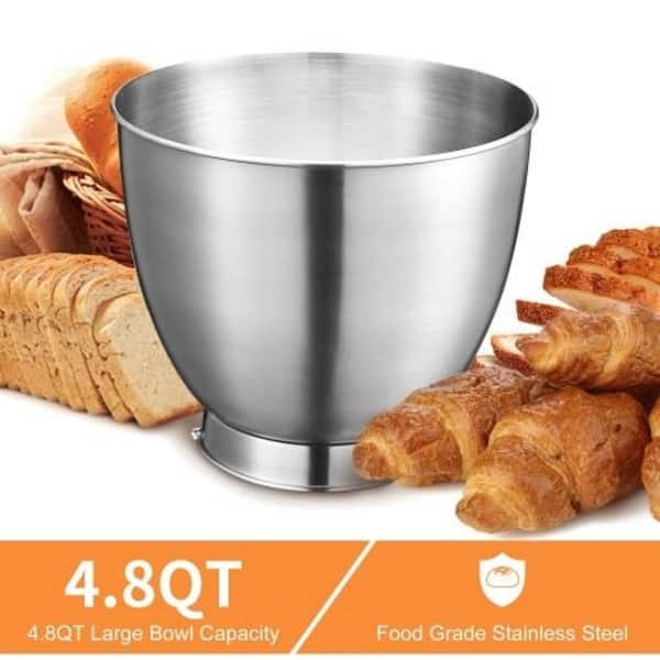 [1 Pack] 8 Quart Large Stainless Steel Mixing Bowl - Baking Bowl, Flat Base  Bowl, Preparation Bowls - Great for Baking, Kitchens, Chef's, Home use by