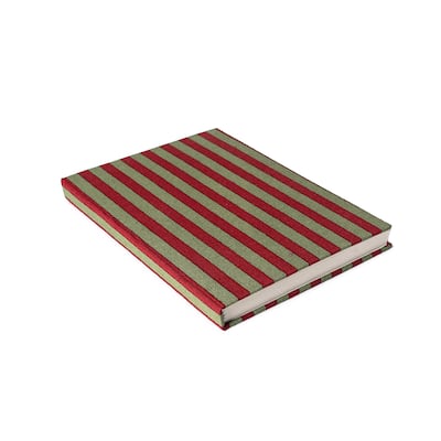 Couleur Nature Christmas Stripe Journal - 5" x 7" x 1" - 5" x 7" x 1"