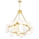 preview thumbnail 2 of 5, Arya 25 Light Chandelier With Satin Gold Finish - Satin Gold