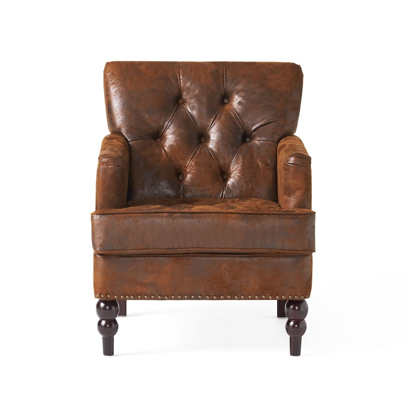 28" Button Tufted Club Chair