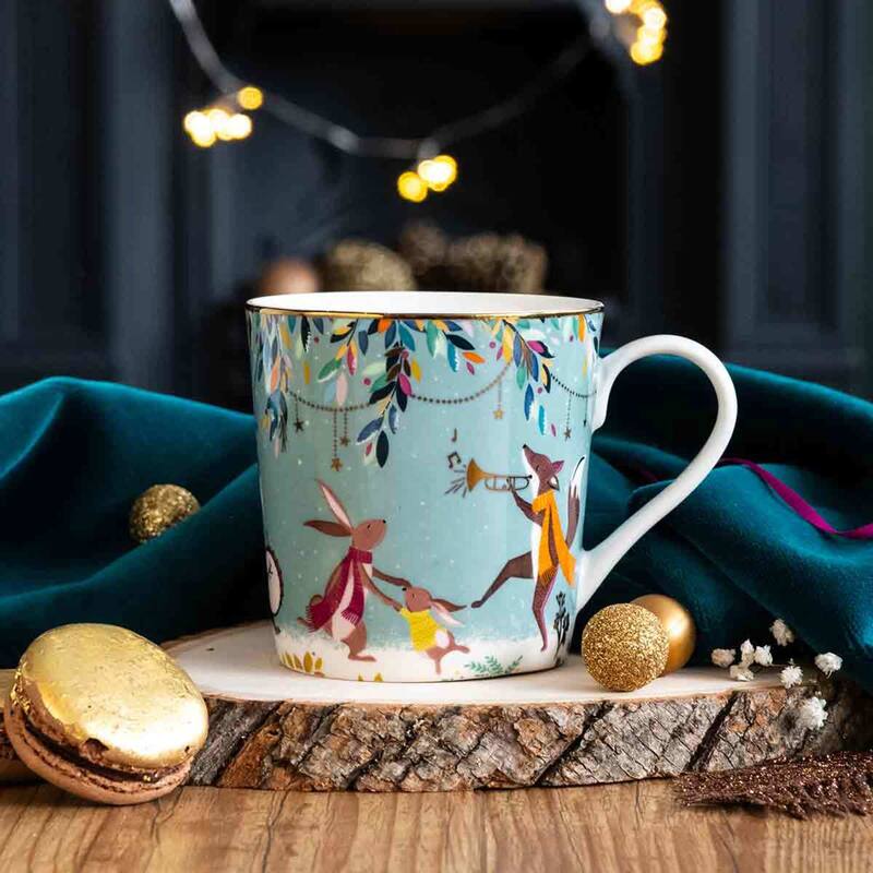 Portmeirion Sara Miller Woodland Tales Mug, Skaters