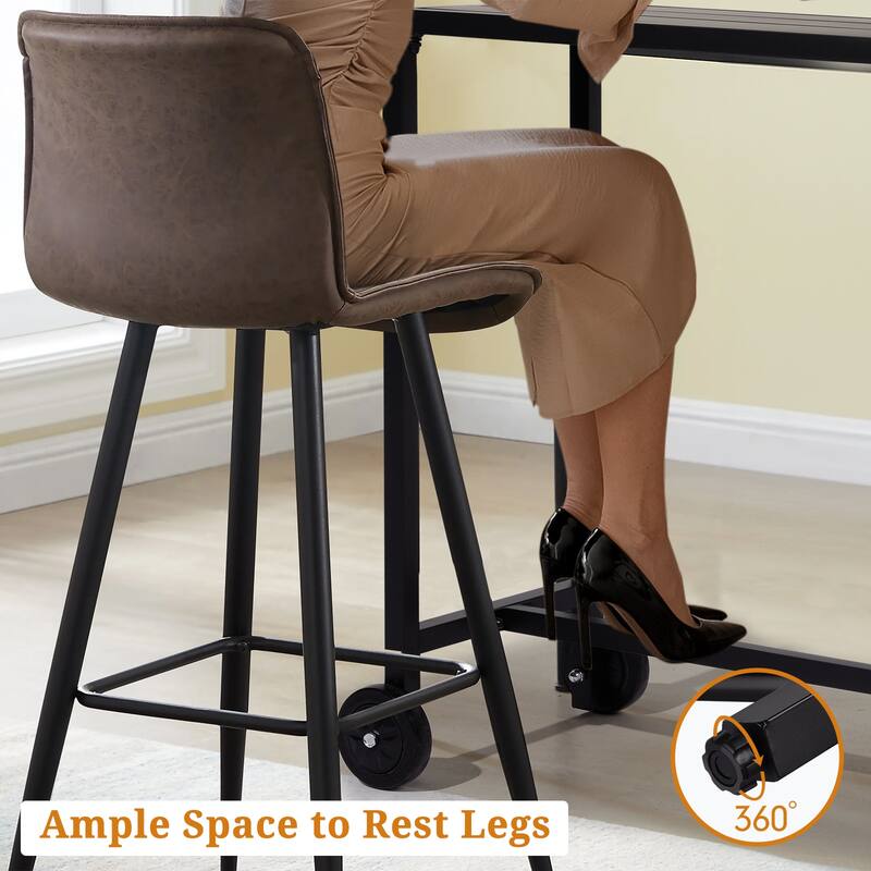 39.4" Black Iron Bar Table with Wheels Heavy-Duty Outdoor Patio Table Weatherproof and Portable - (39.4 x 15.7 x 37) in