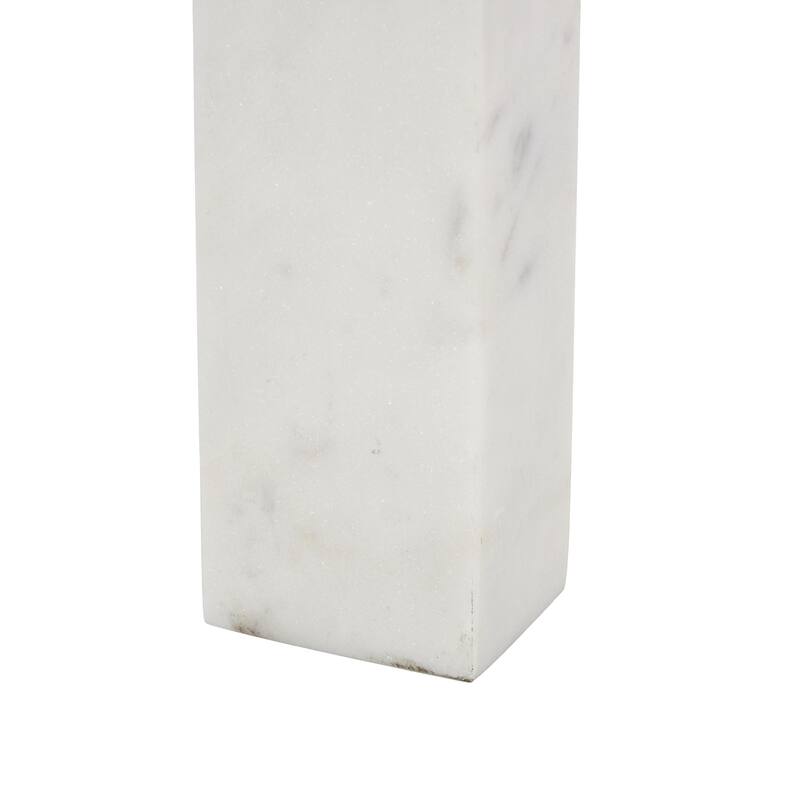 Marble Abstract Square Arch Sculpture with Varying Sizes - Set of 3 White or Black - Roche River Decor