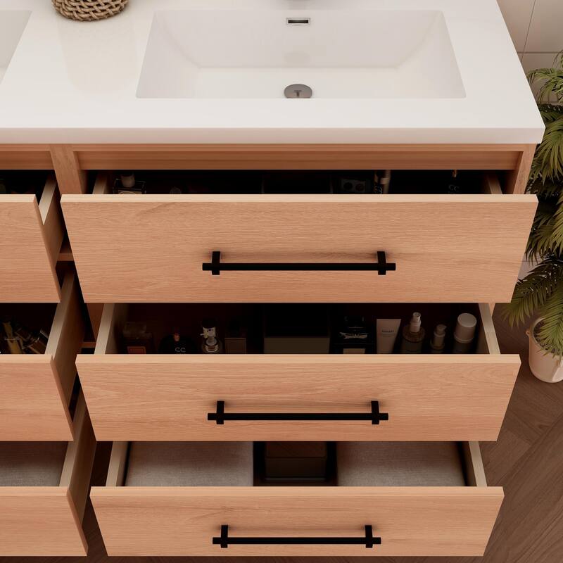 Victoria 48'' Free-standing Vanity with Double Reinforced Acrylic Sink - 47.20