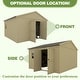 preview thumbnail 6 of 24, VEIKOUS Outdoor Wood Storage Shed with Lockable Door and Window - 8'x12'