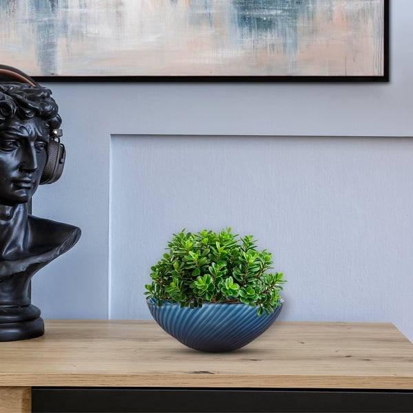 slide 2 of 8, Allan Andrews Oceanic Wave Hand Blown Glass Bowl