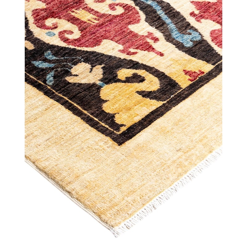 Contemporary Overdyed Wool Hand Knotted Area Rug - 6' 2" x 8' 2"
