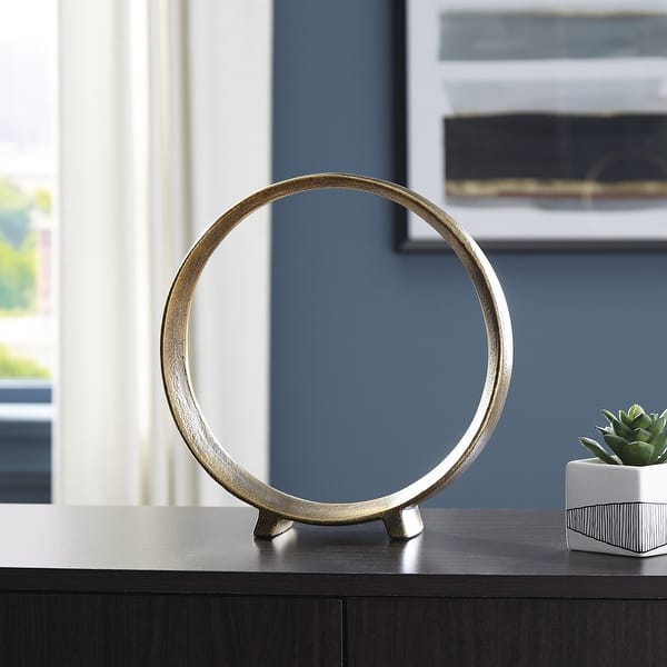 slide 2 of 4, Signature Design by Ashley Ryandale Antique Finish Sculpture (Set of 2) Black