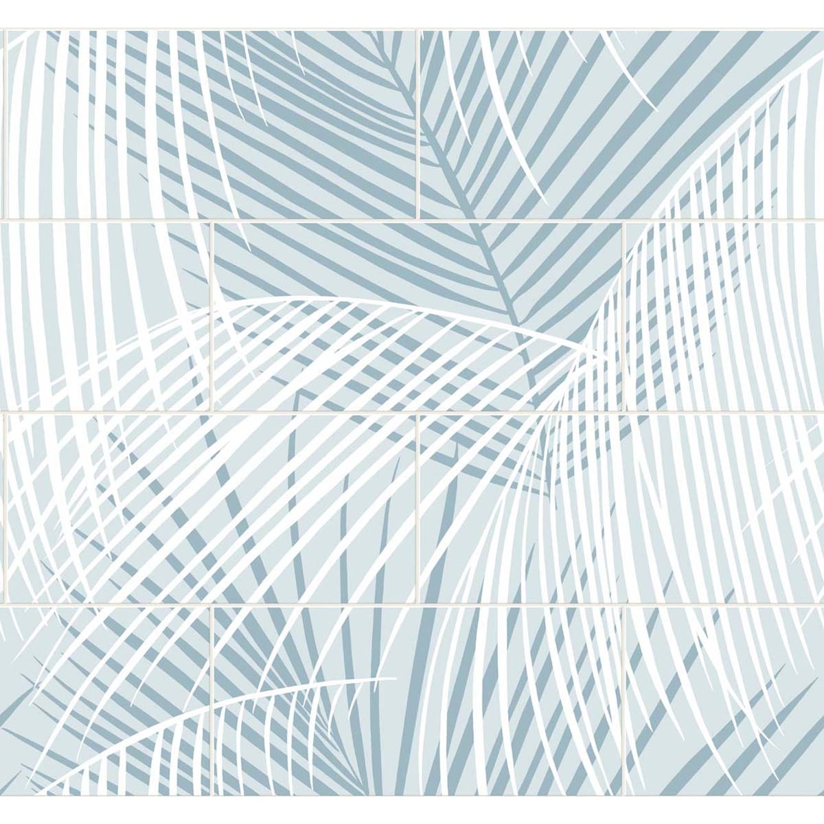 Lillian August Palm Tile Peel and Stick Wallpaper