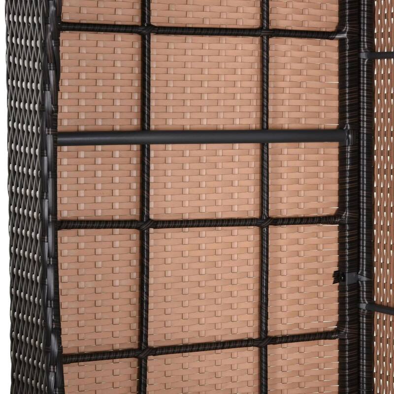 3PCS Wicker Chaise Lounge Set,Adjustable Rattan Chairs,Cushions,Table
