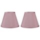 preview thumbnail 63 of 88, Hardback Faux Silk Conical Lamp Shade, 5 inch Top, 9 inch Bottom, 7 inch Slant Set of 2 - Pink Silk