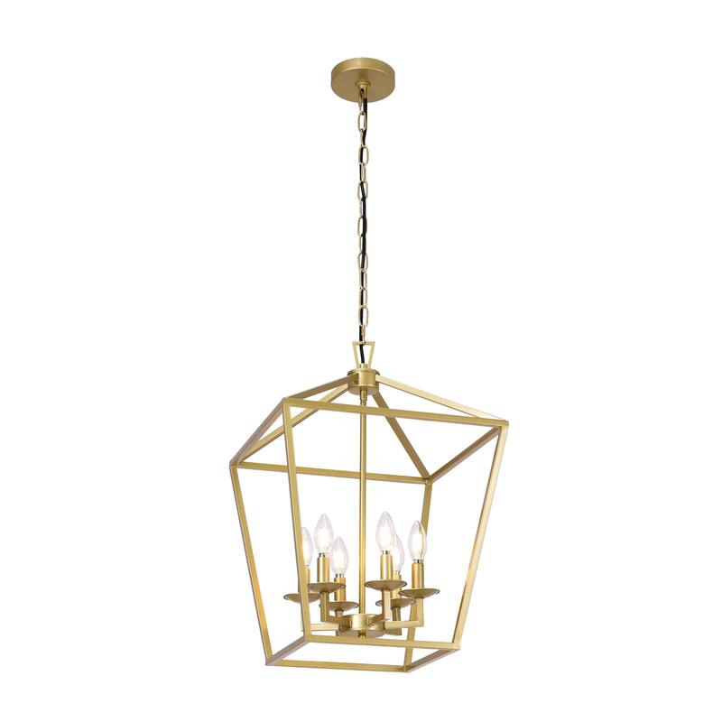 6 - Soft gold Light Pendant - 16"x16"x24"