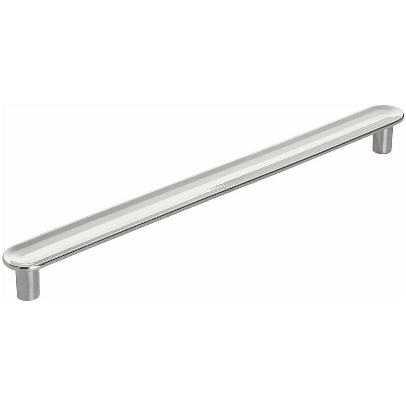 Amerock Concentric 7-9/16 Inch Center to Center Bar Cabinet Pull - Polished Nickel