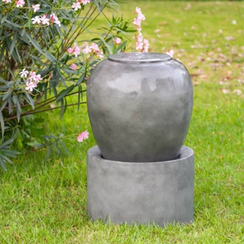 Cute Unique Urn Design Water Fountain for Home Garden, Lawn