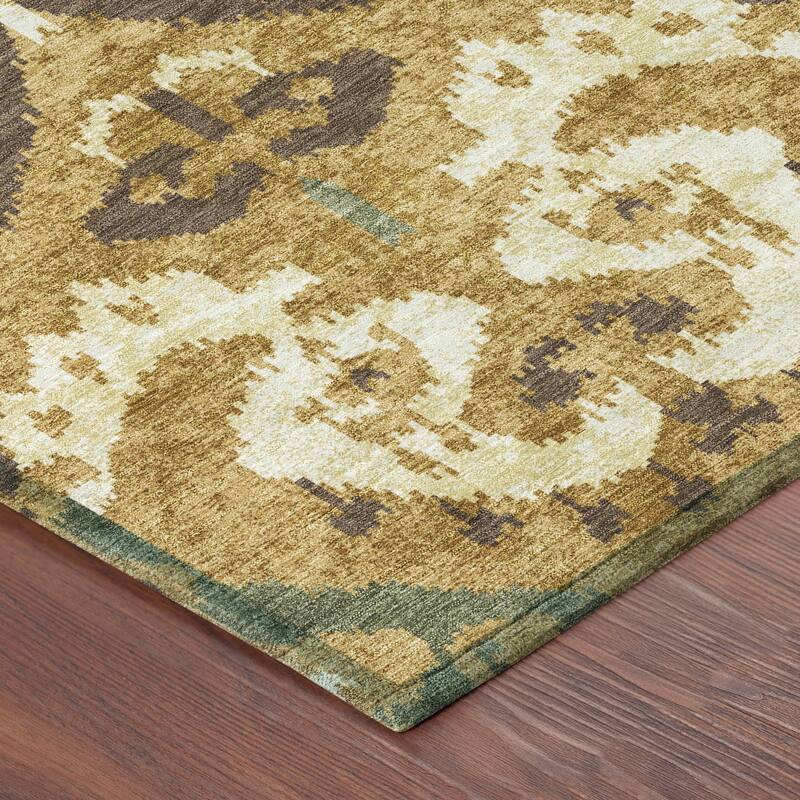 Machine Washable Indoor/ Outdoor Global Empire Chantille Rug