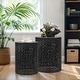 preview thumbnail 7 of 14, Adeco Set of 2 Round Nesting Side End Tables Set for Bedroom
