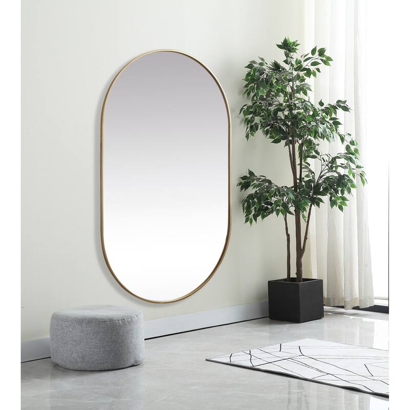 Elegant Lighting MR2A3660 Asha 36" W x 60" H Oval Framed Bathroom