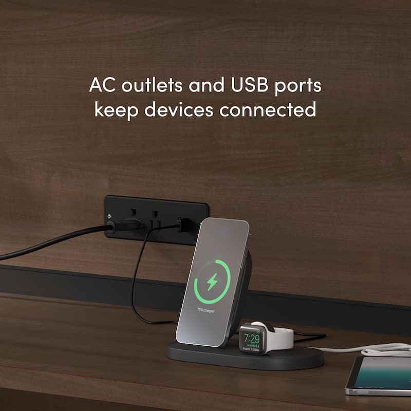 Bestar Logan 66-inch U or L Shaped Desk with Drawers and Hutch