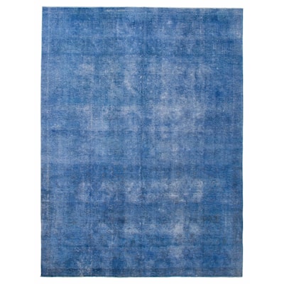 ECARPETGALLERY Hand-knotted Color Transition Blue Wool Rug - 7'7 x 10'3