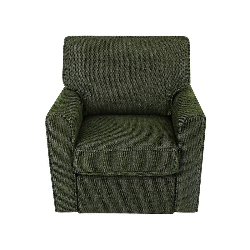 Round Lounge Chair Armchair Swivel Sofa Chair with Side Storage Pockets, Swivel Chair Accent Barrel Chair