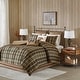 preview thumbnail 2 of 6, Woolrich Hadley Plaid Oversized Cozy Spun Comforter Set