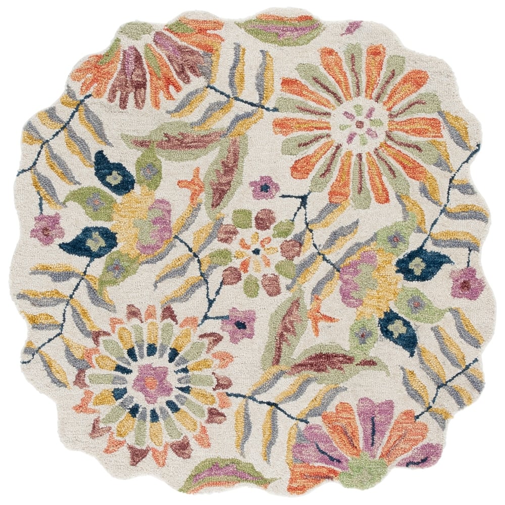 SAFAVIEH Handmade Jardin Hristea Floral Wool Rug