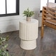preview thumbnail 24 of 27, JONATHAN Y Kline 19" Modern Art Deco Tambour Accent Table