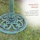 preview thumbnail 5 of 7, Alpine Corporation 28" Tall Outdoor Birdbath with Scrollwork Decoration Yard Statue