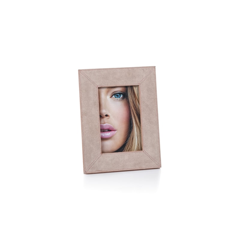 Carpi Suede Lux Photo Frame - Amalfi Blush - 4" x 6"