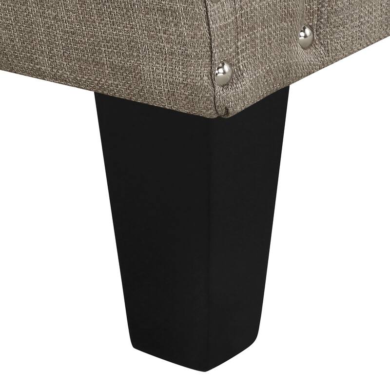 Erica Accent Armchair with Chrome Nailhead Trim