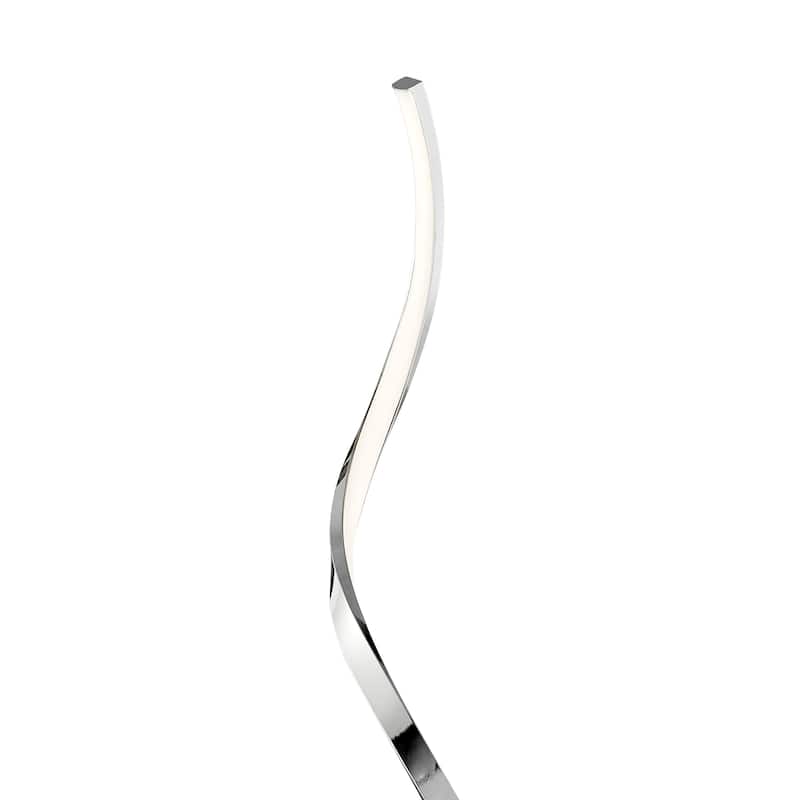 Modern Spiral Dimmable Integrated LED Floor Lamp - N/A