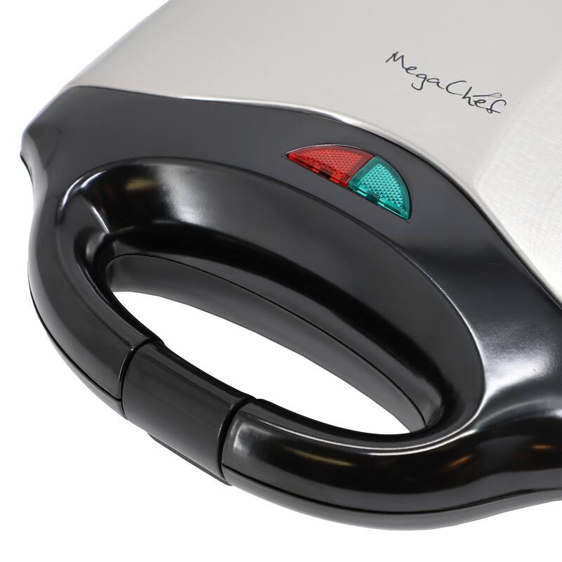 Electric Compact Non-Stick Plate Cool-Touch Handle Indicator Lights Sandwich Maker