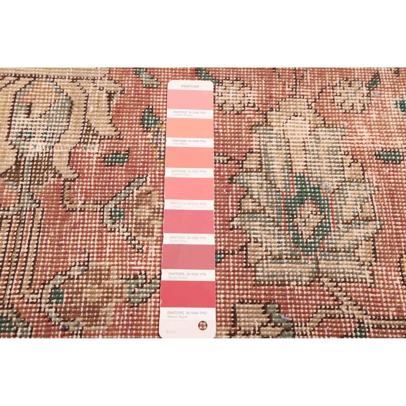 ECARPETGALLERY Hand-knotted Antalya Vintage Copper Wool Rug - 9'0 x 12'4