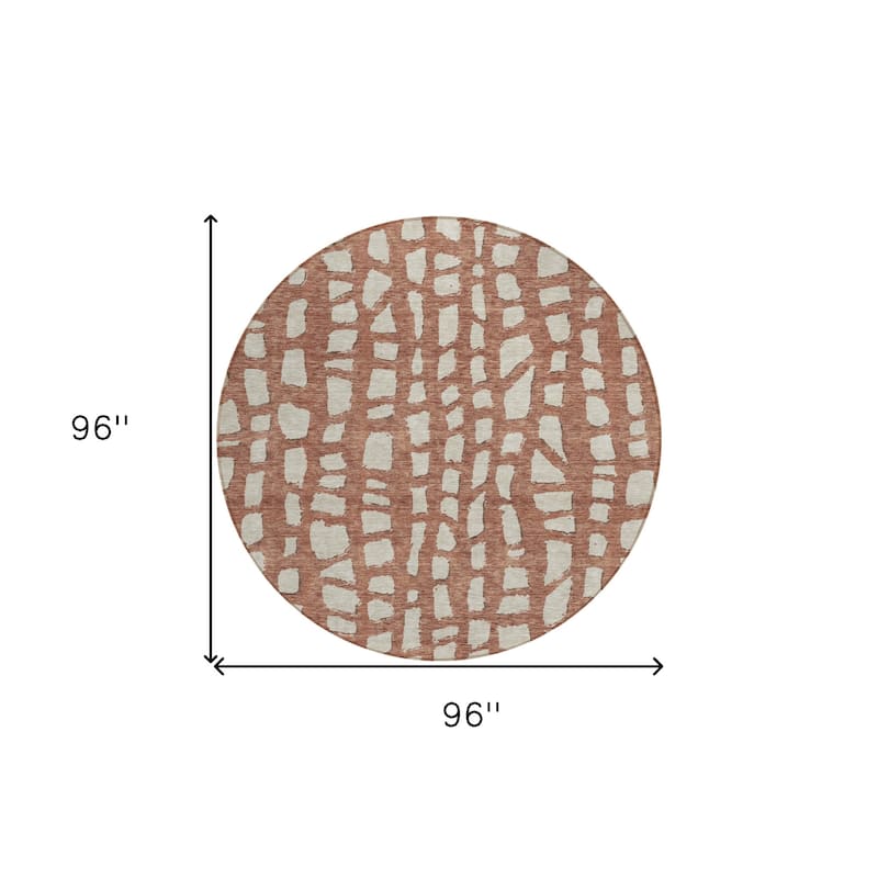 HomeRoots Abstract Transitional Rectangle Outdoor Rug