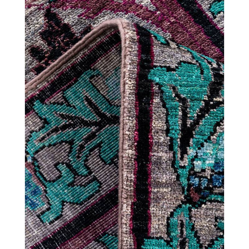 Contemporary Overdyed Wool Hand Knotted Runner - 2' 6" x 10' 0"