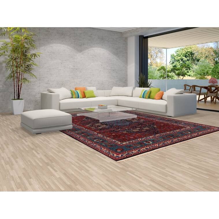 Vegetable Dye Tabriz Chinese Area Rug Handmade Wool Carpet - 9'3"x 12'1"