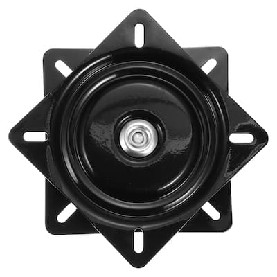 Bar Stools Swivel Plate, 1Pcs 6 Inch Square Bar Stool Seat Replacement - Black