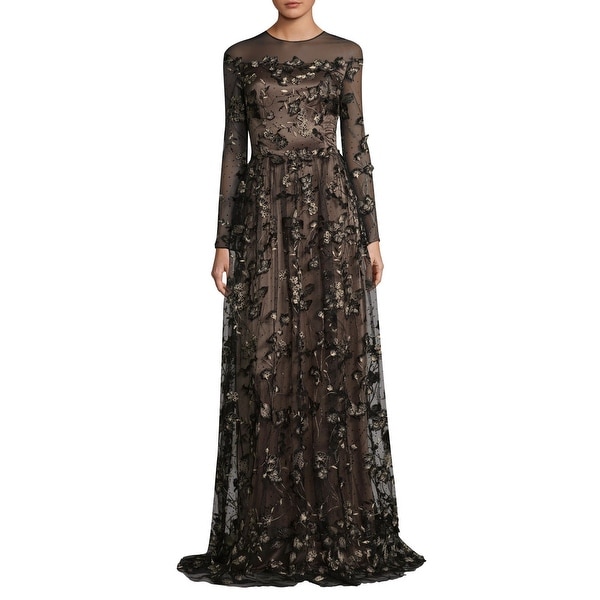 david meister black gown