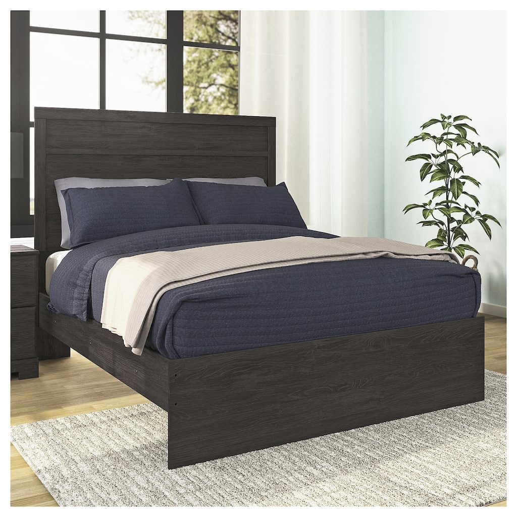 Belachime Black Panel Bed