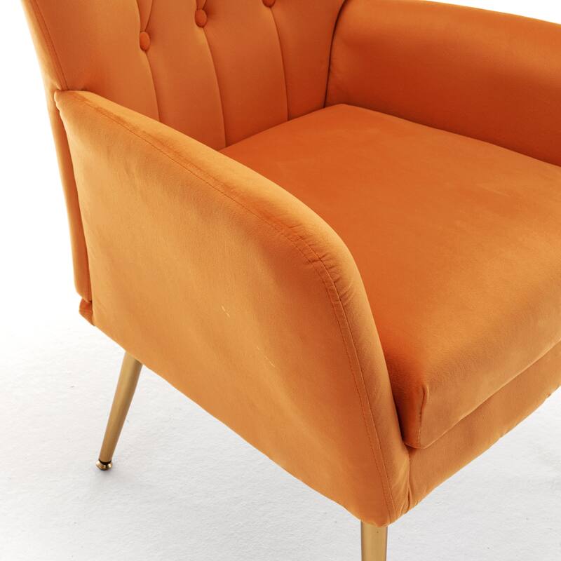 Mid Century Wingback Upholstered Accent Chair
